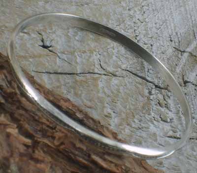 Native American Silver Bangle Bracelet 16